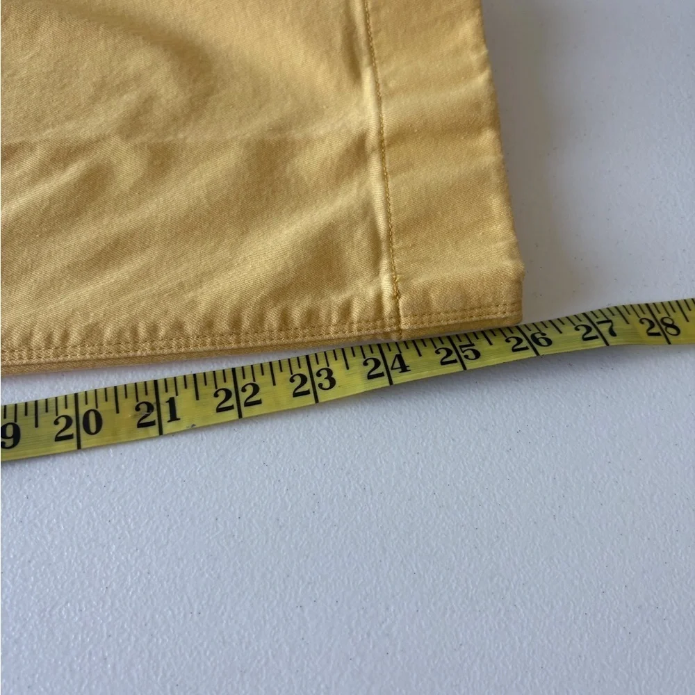 Loft Outlet Sunny yellow High rise straight Size 12‎ Cotton blend pant - Picture 11 of 13